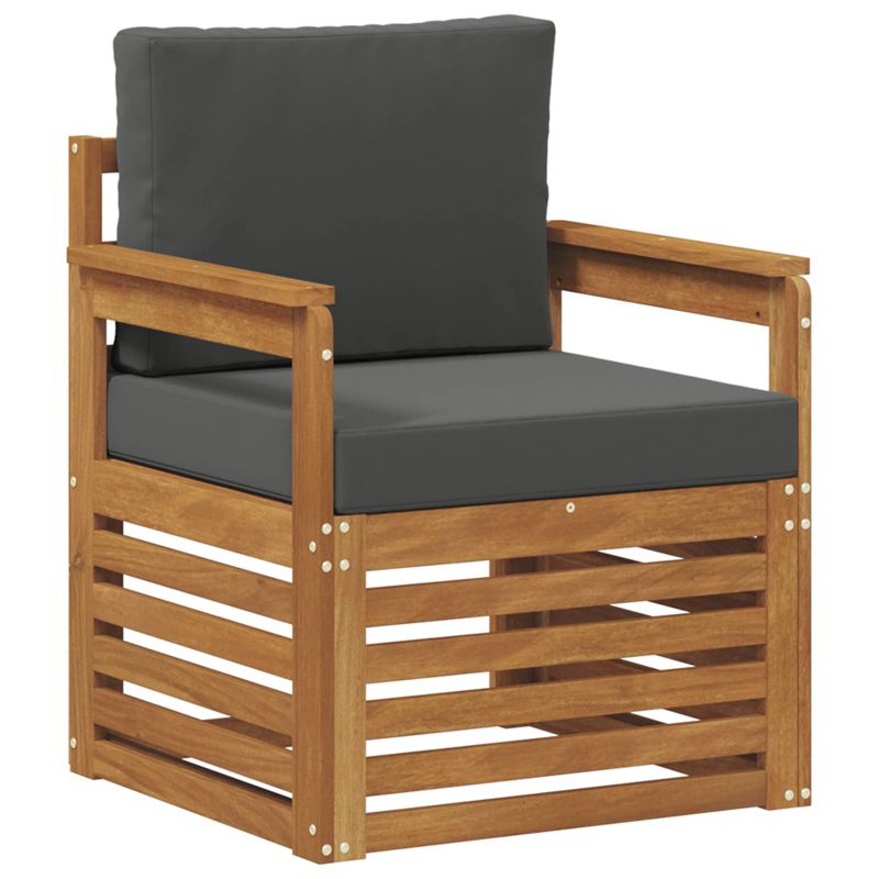 Sofa ogrodowa WaszeMeble z akacji brązowa z poduszkami WM-3436342 1 szt.
