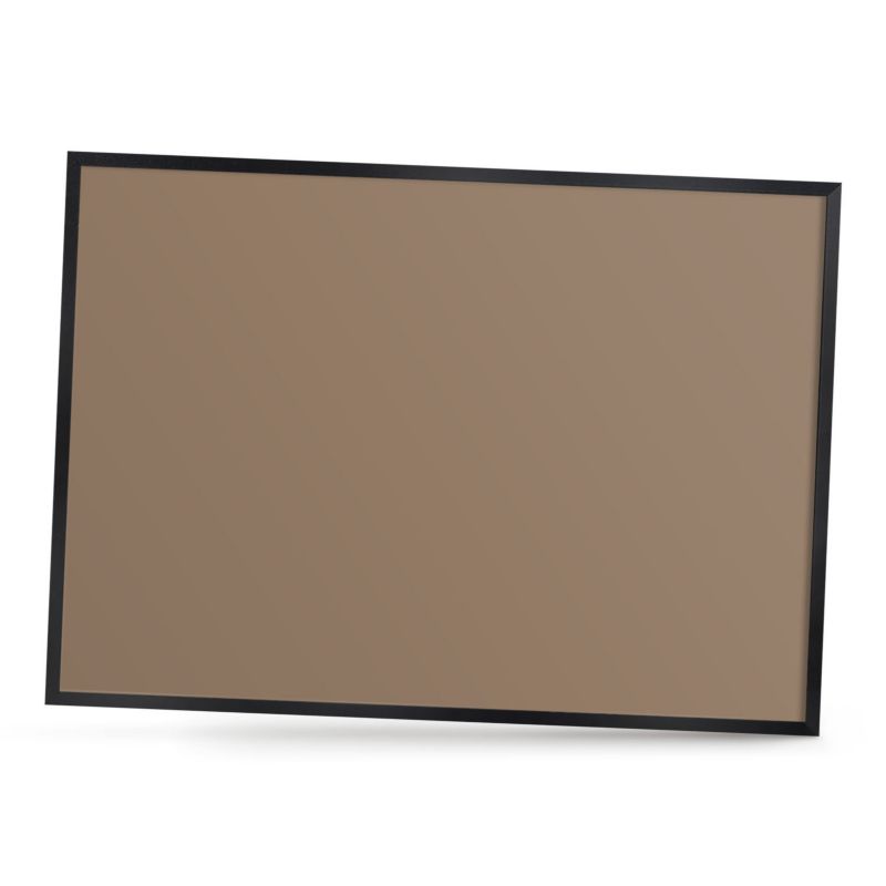 Magnetyczna tablica ozdobna ArtPrintCave 70x50 Neutralny brąz w czarnej ramie 1szt