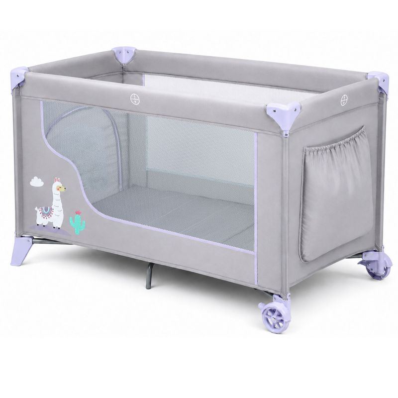 Łóżeczko turystyczne dla dziecka Ricokids 724011 składane podróżne + materac + torba 1szt.