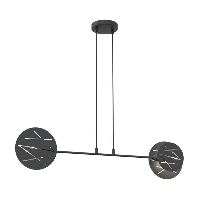 Lampa wisząca Emibig XOTIC czarna 2xE27x20W IP20 wym:120x96x14cm - 1 szt.
