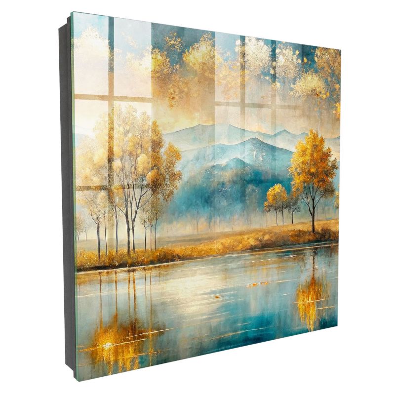 Organizer Na Klucze Tulup 30x30 cm Jesienna harmonia - Czarna - Otwierana na lewo 1 szt.