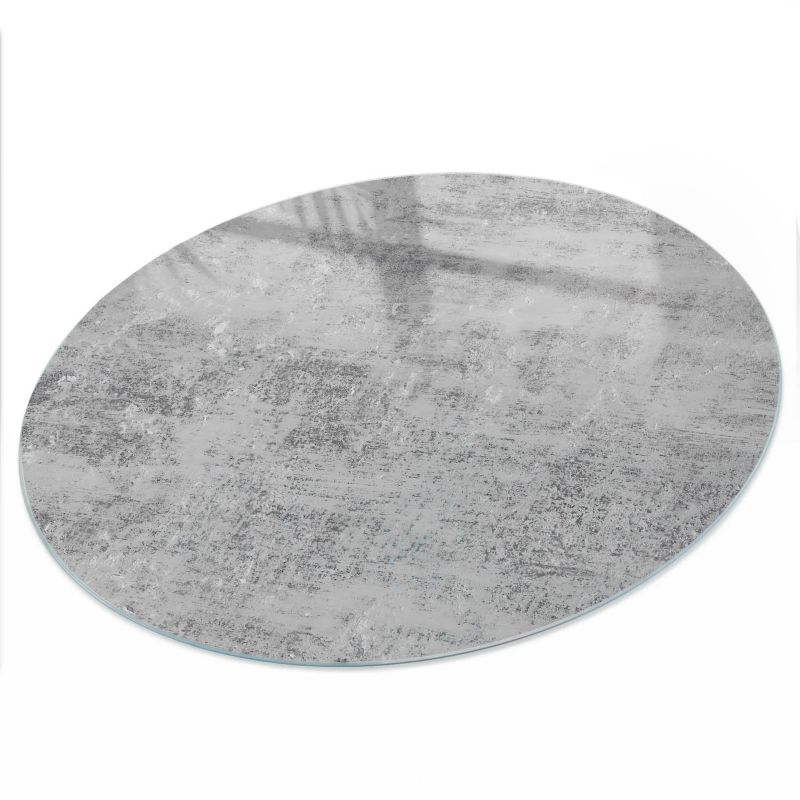 Blat Na Stolik ArtPrintCave fi60 cm Szara tekstura 1 - Hartowany Blat Szklany Ochronny 1 szt.
