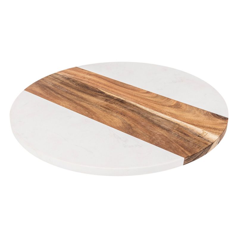 Obrotowa deska marmurowo-drewniana 5Five Simply Smart biała 35 cm 1 szt.