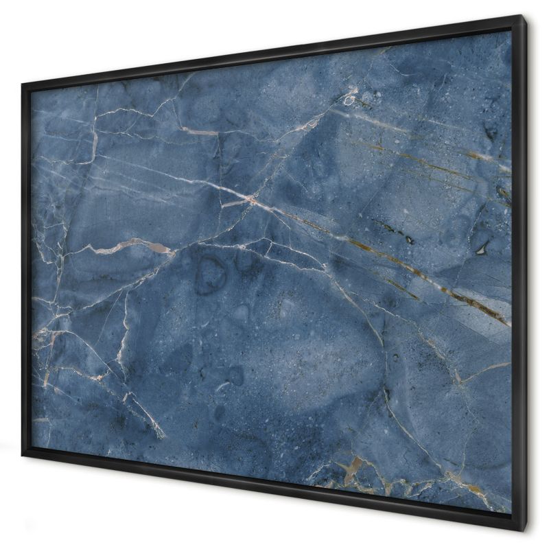 Ozdobna tablica magnetyczna Wallfluent 100x70 Marmurowa elegancja w czarnej ramie 1szt