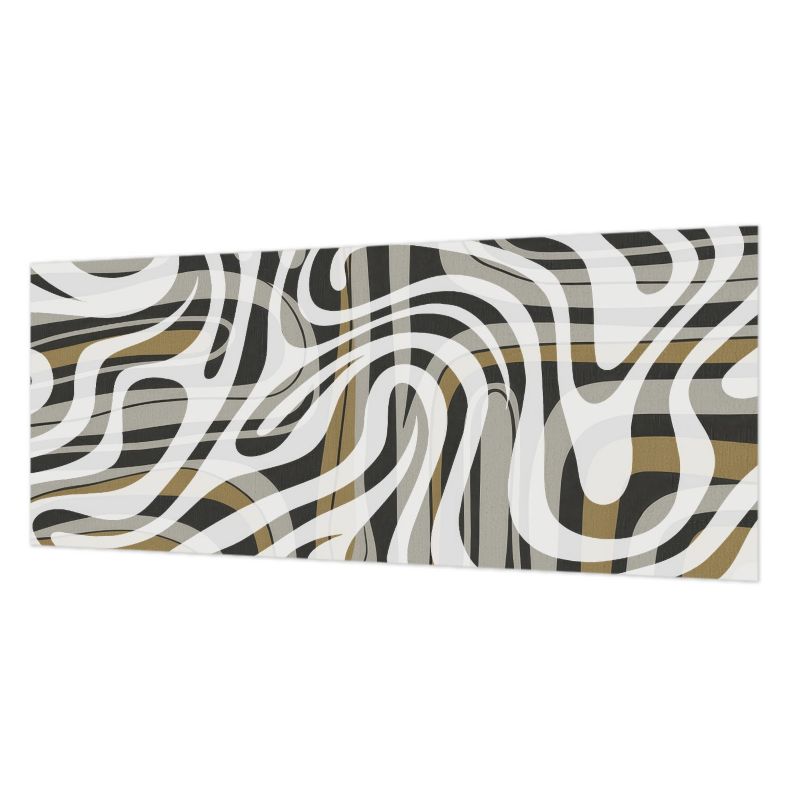 Tapeta Do Sypialni Tulup 250x104 cm Abstrakcyjne Linie Do Salonu, Do Biura, Do Sypialni 1 szt.