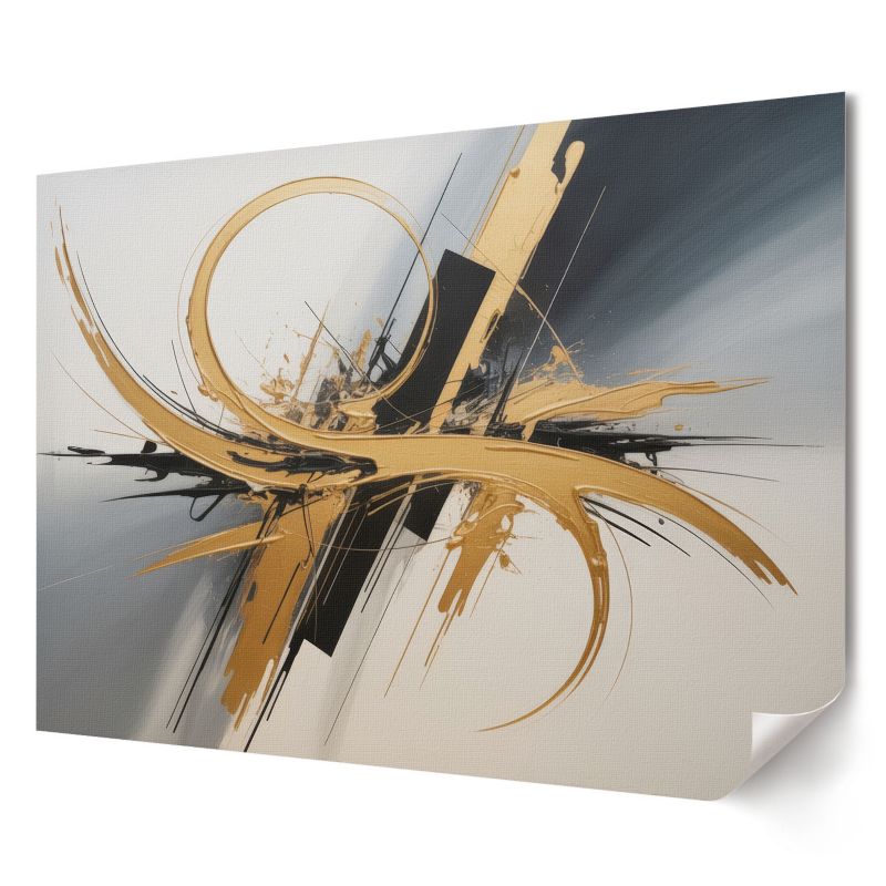 Plakat canvas Wallfluent Format A3 Abstrakcyjna dynamika Artysta Luxo 1 szt.