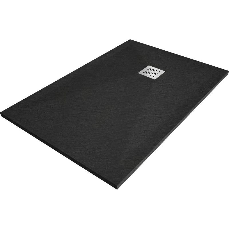 Brodzik prostokątny Mexen Stone+ czarny 140x80 cm 1 szt.