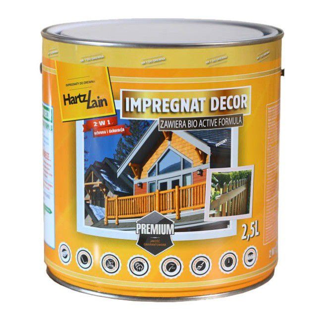 Impregnat HartzLack Decor sosna oregońska 2,5 l
