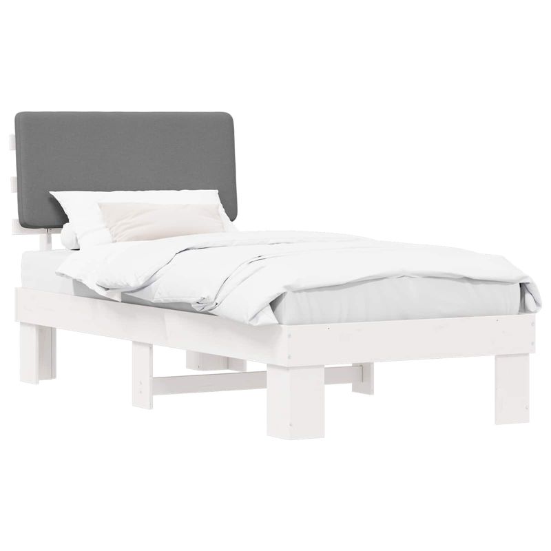 Łóżko Drewniane WaszeMeble 90x190 cm Białe WM-877388 1 szt.