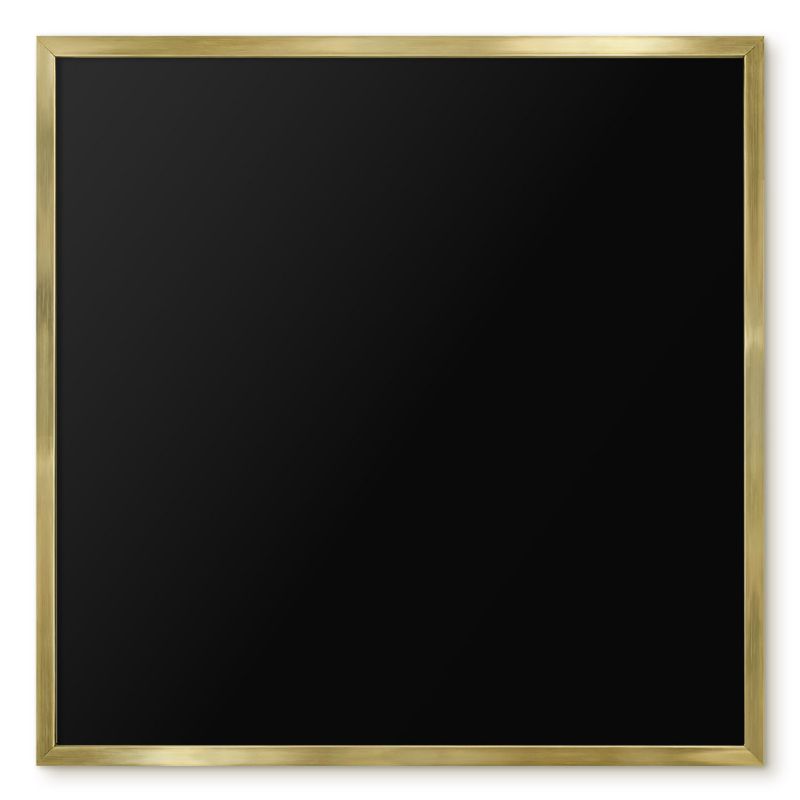 Tablica Magnetyczna Do Notatek Tulup 50x50 cm Czarny - Złota rama Do salonu, biura 1 szt.