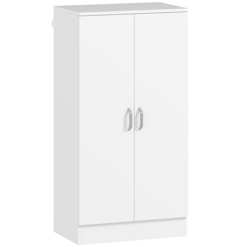 Szafka na buty Artdesign biała 55 x 35 x 108cm na 14 par 6 regulowanych półek komoda cichy domyk 1 szt.