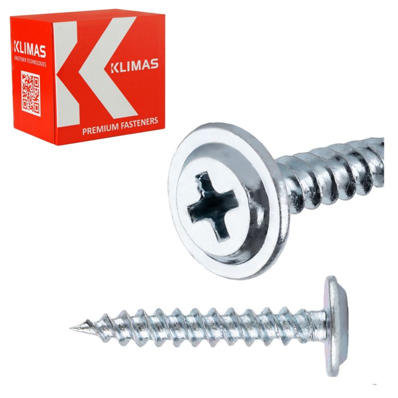 Wkręty samogwintujące podkładkowe do stali Klimas WPC 4,2x25 mm 500szt