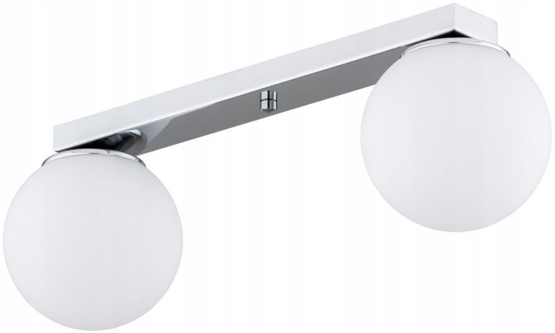 Lampa Wisząca Sufitowa Elko-Lighting MIlo Zwis 2-punktowy Chrom Kule Białe E27 srebrny 1 szt