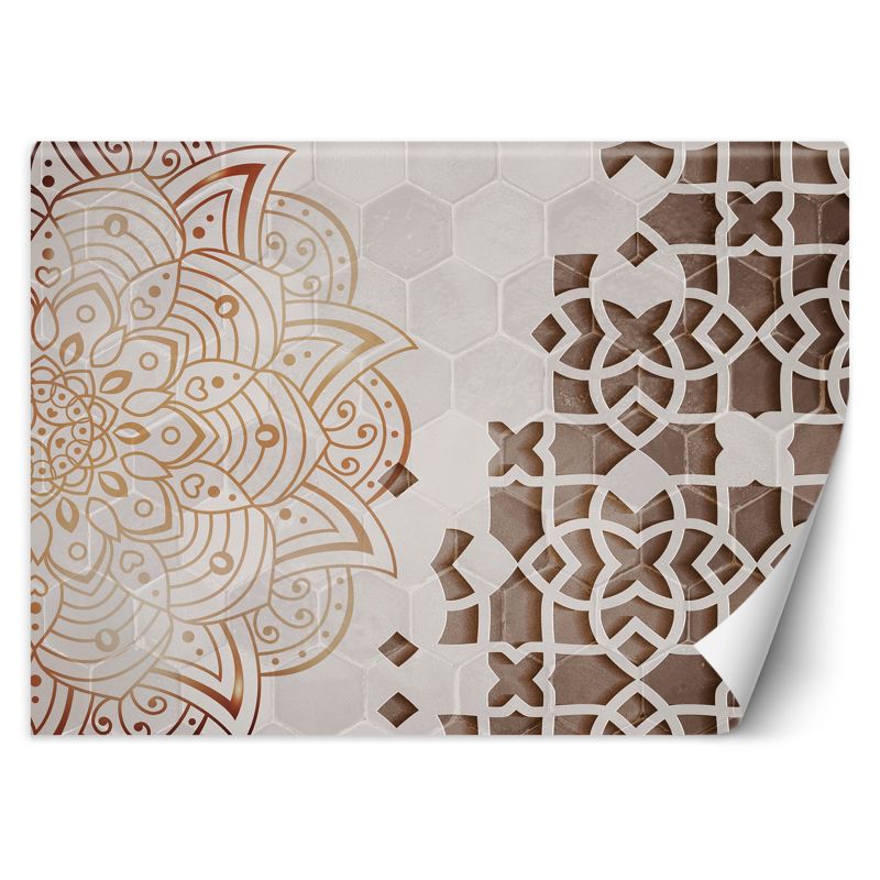 Fototapeta Feeby Mandala Biel Geometria 450x315 1 szt