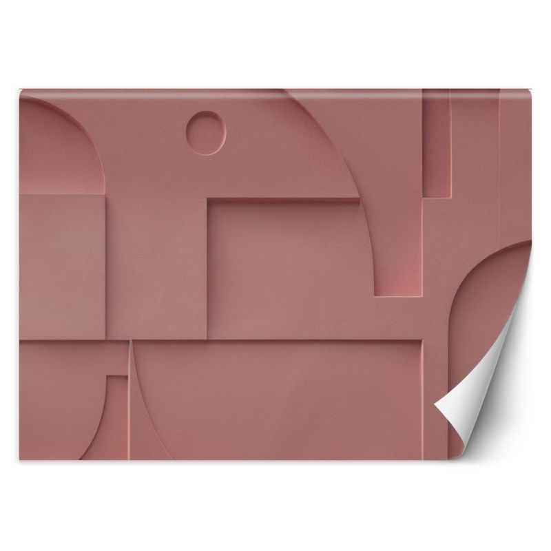 Fototapeta Feeby Różowy Relief Geometria 200x140 1 szt