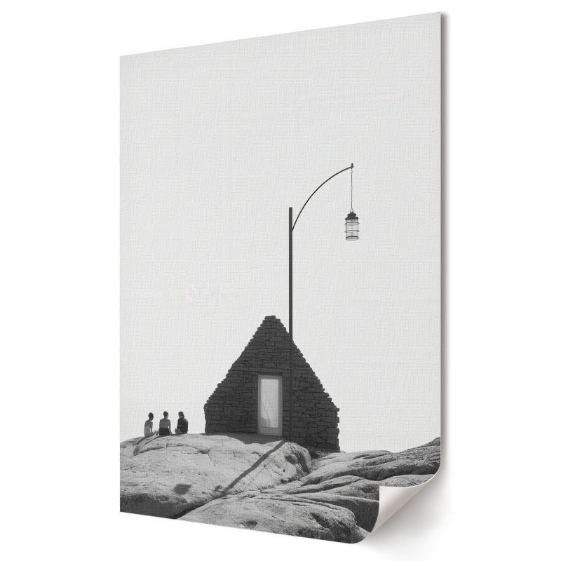 Plakat Wallfluent Format A4 Minimalistyczny krajobraz Artysta Velinis 1 szt.