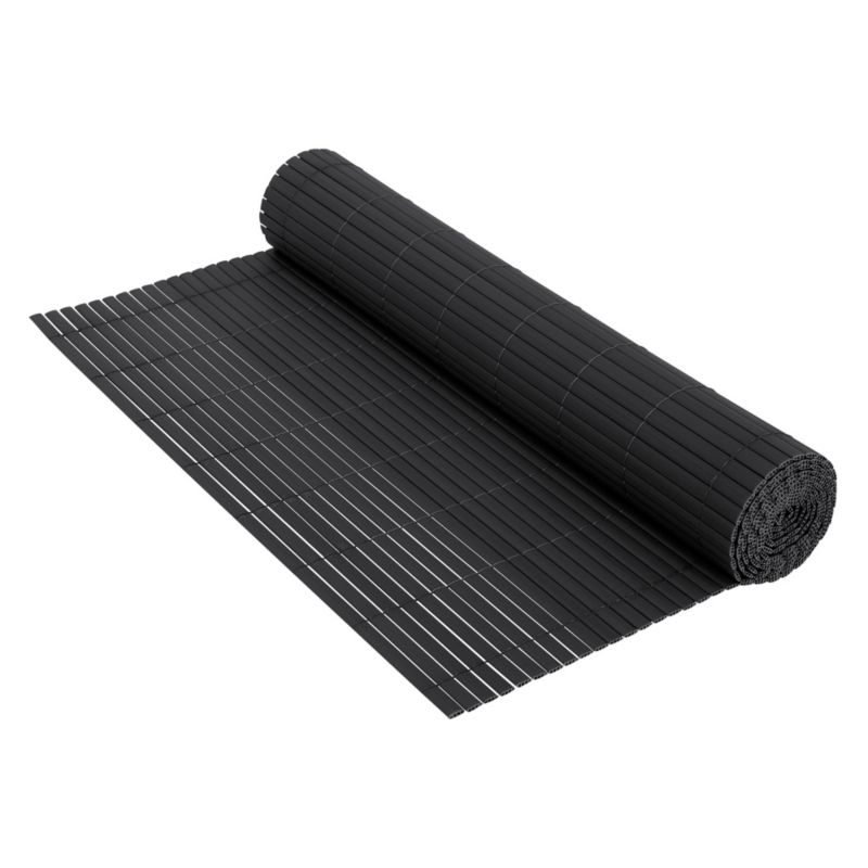 Mata ogrodzeniowa ECD Germany PVC antracyt 140x700 cm osłona przeciwwiatrowa balkonowa parawan ekran prywatności UV 3 wagowa 1 szt
