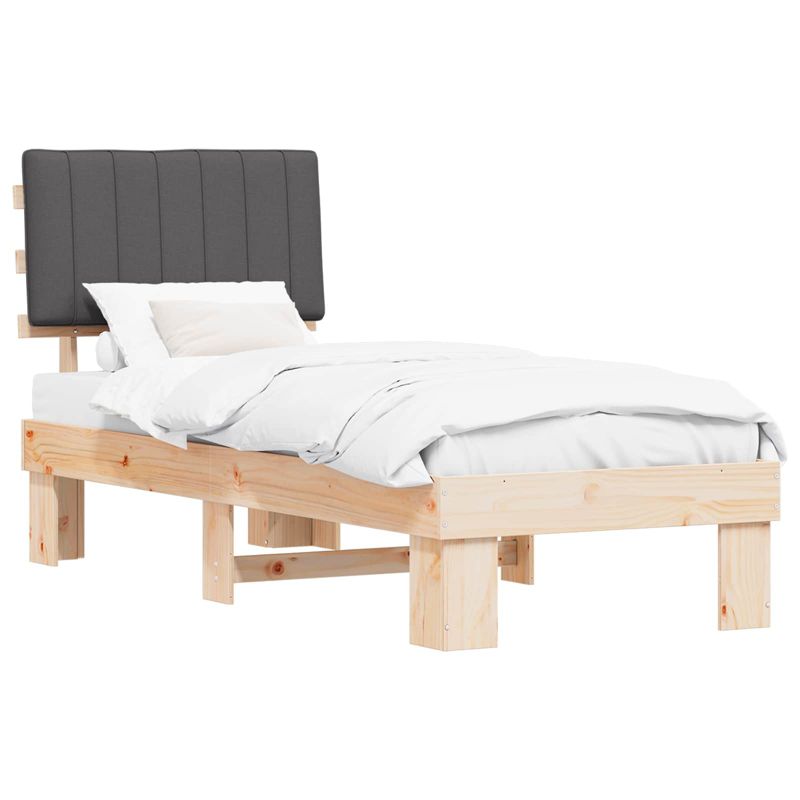 Łóżko Drewniane WaszeMeble 75x190 cm Brązowe WM-877530 1 szt.