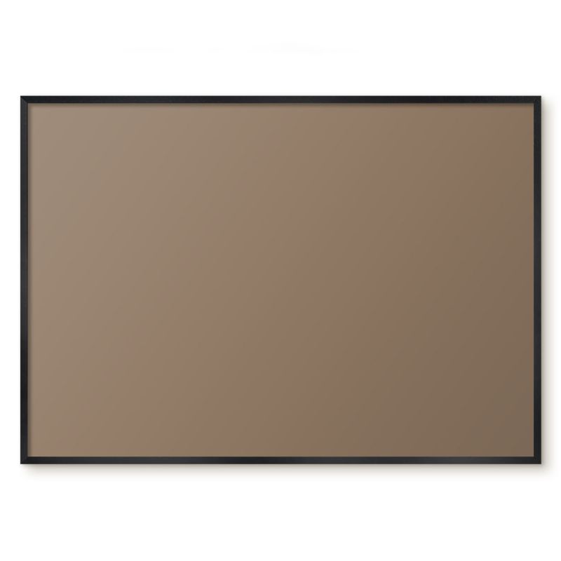 Tablica Na Magnesy Z Podróży Tulup 100x70 cm Neutralny brąz - Czarna rama Do salonu, sypialni 1 szt.