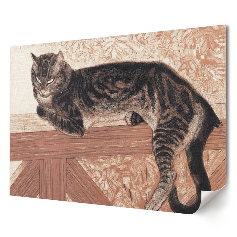 Plakat canvas Wallfluent Format A1 Kotka na balustradzie Artysta Théophile Steinlen 1 szt.