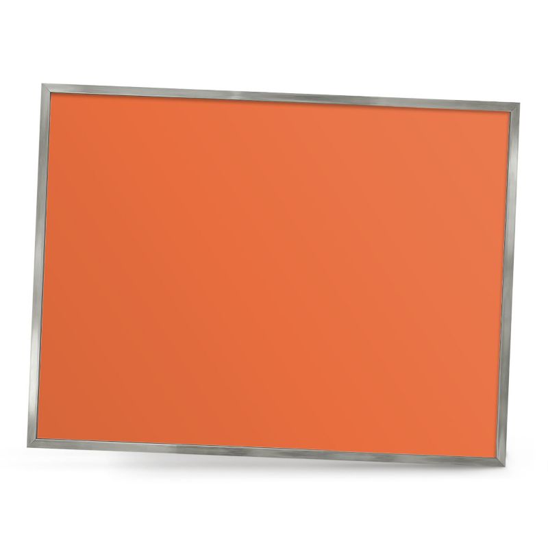 Tablica magnetyczna do salonu ArtPrintCave 80x60 Mocny pomarańcz w srebrnej ramie 1szt