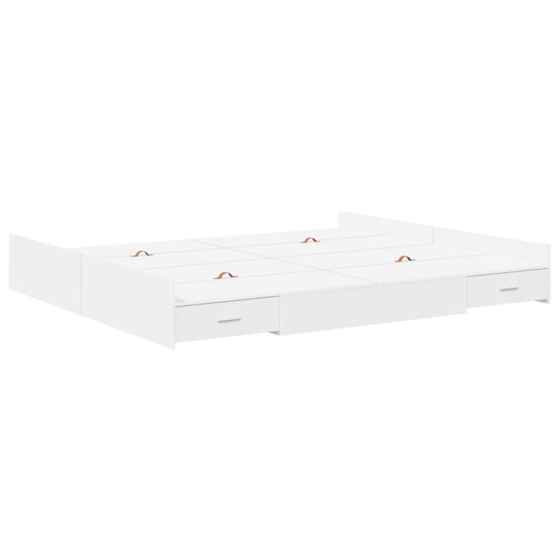 Rama łóżka WaszeMeble 200x200 cm Biały drewno WM-3335261 1 szt.