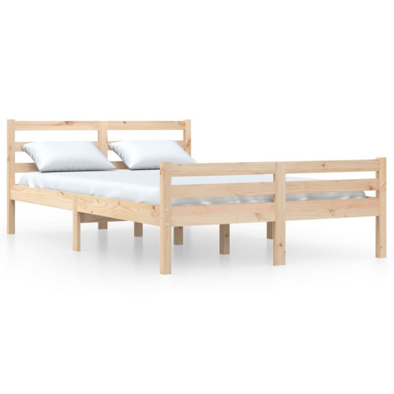 Łóżko drewniane WaszeMeble 150x200 cm brązowe WM-814824 1 szt.
