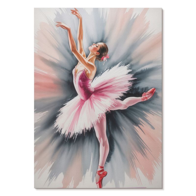 Obraz Plakat Canvas Tulup 29,7x42 cm (A3) Malunek baletnicy Do salonu, sypialni, garderoby 1 szt.