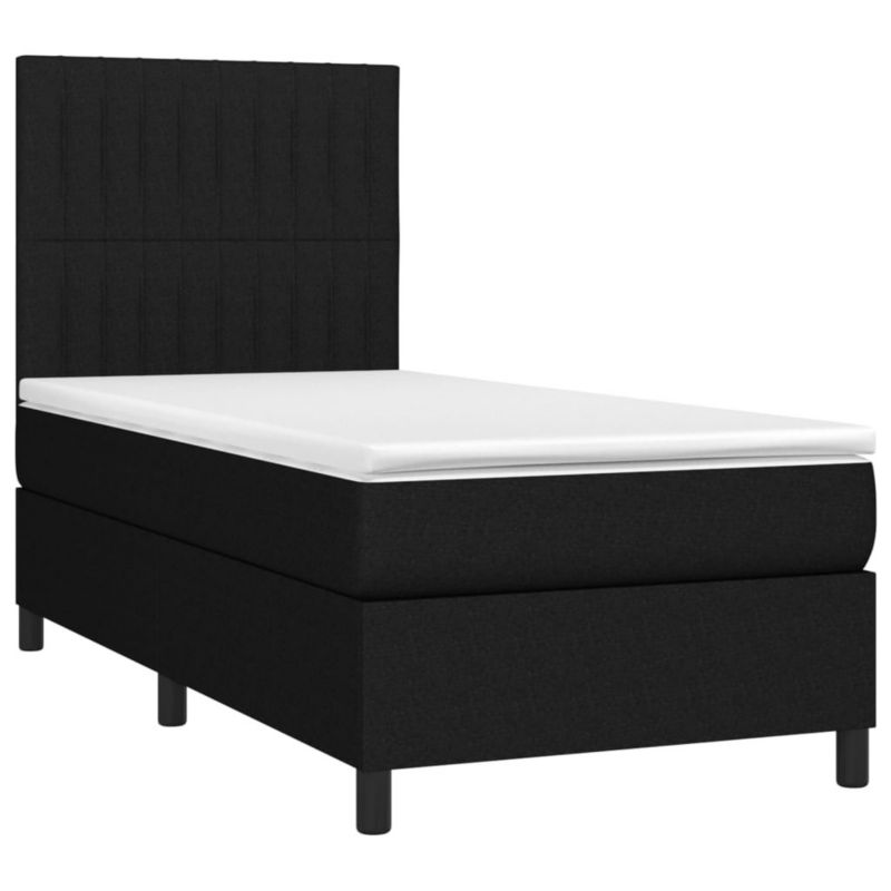 Łóżko kontynentalne WaszeMeble 90x200 cm czarne WM-3135007 1 szt.