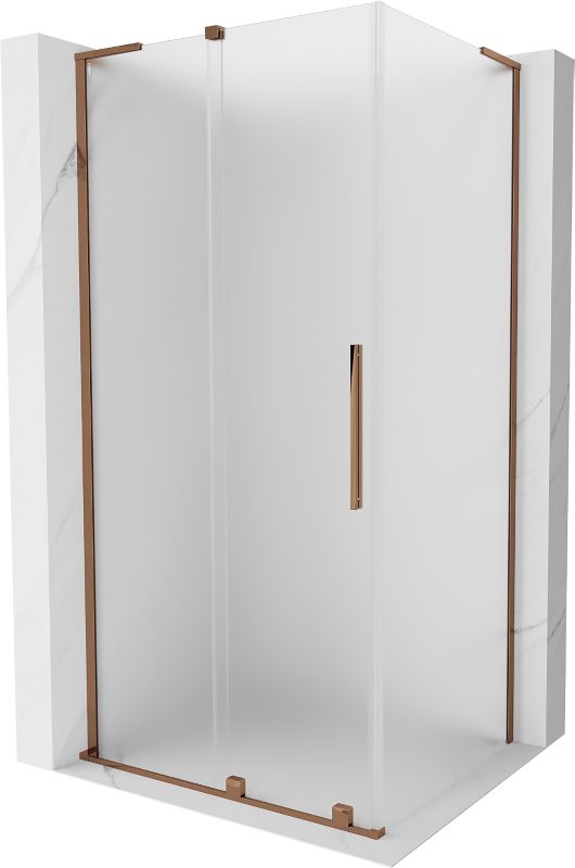Kabina prysznicowa Mexen Velar L rozsuwana 100 x 70 cm szron różowe złoto 1 szt.