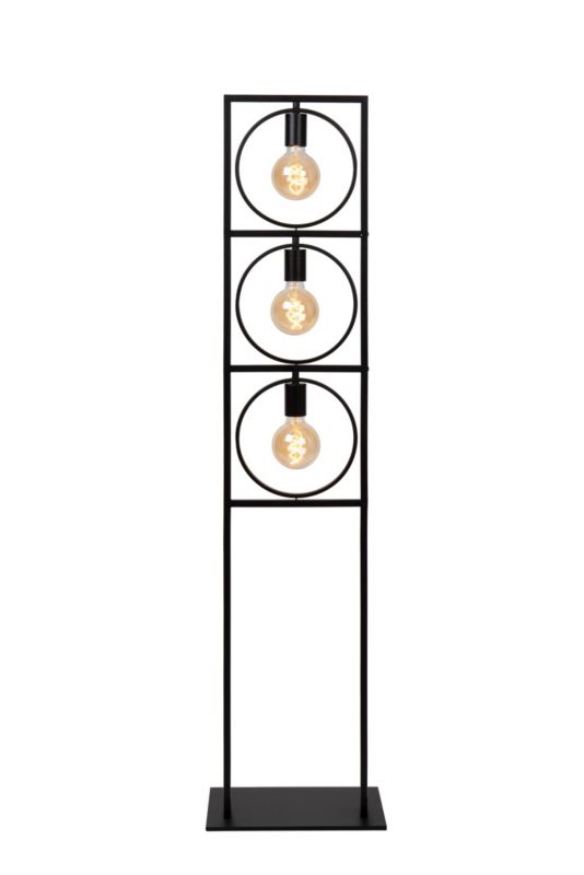 Lampa podłogowa Lucide SUUS czarna 3xE27x40W IP20 wym:145x34x24cm - 1 szt.