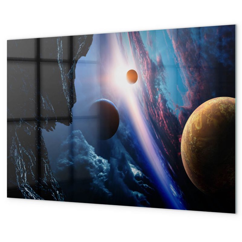Tablica Magnetyczna Biurowa Tulup 60x40 cm Wielka galaktyka Z magnesami neodymowymi 1 kpl