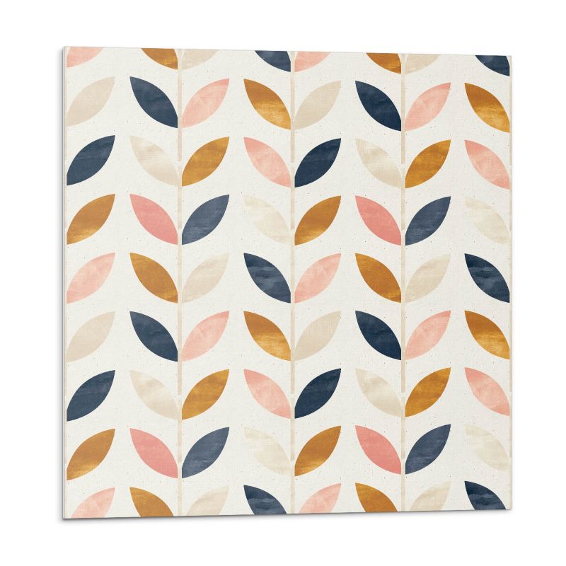 Kafelki samoprzylepne Wallfluent 50x50 cm Motyw liści w regularnych sekwencjach 4 szt.