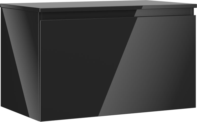 Szafka podumywalkowa Mexen Orio czarny połysk 80 cm 1 szuflada 1 szt.