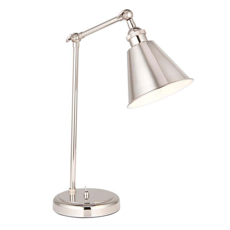 Lampka biurkowa Endon HAL niklowa 1xE14x15W IP20 wym:55,5x14x36cm - 1 szt.