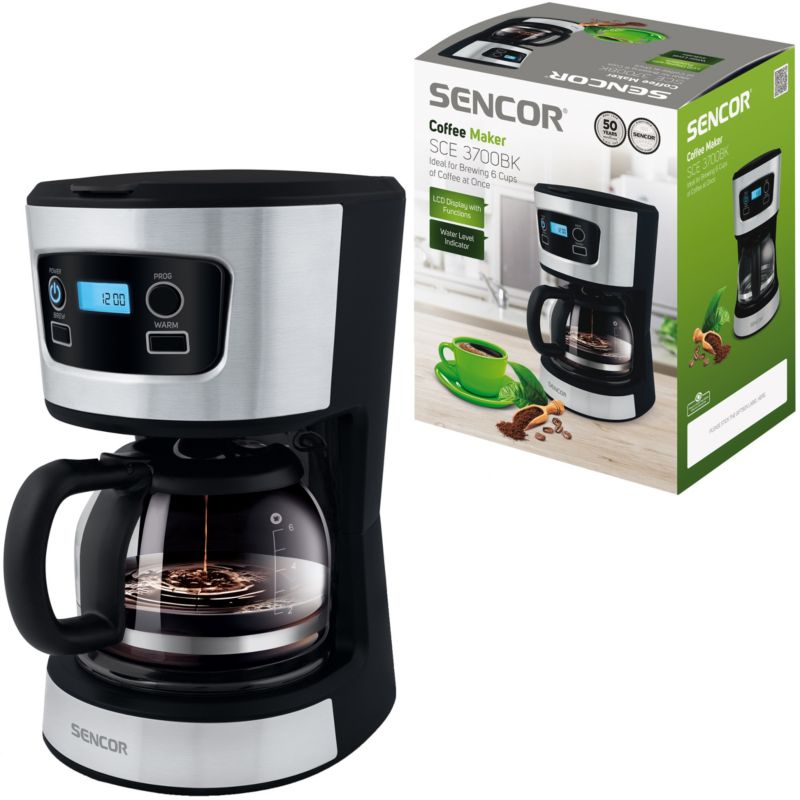 Ekspres Do Kawy Sencor SCE 3700BK Przelewowy 700W 1szt