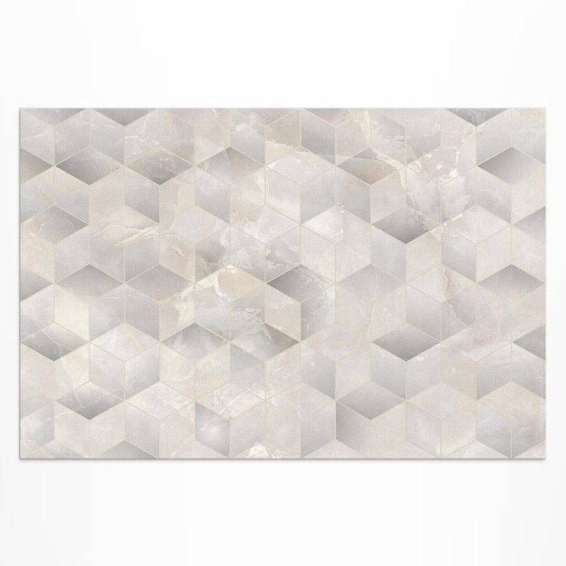 Winylowy Chodnik Zewnętrzny Wallfluent 60x90 cm Sześciany 3D nowoczesny wzór geometryczny 1 szt.