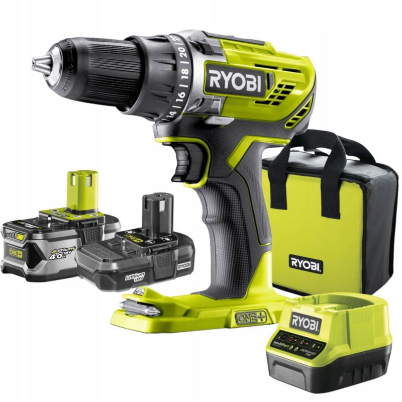 Zestaw Wiertarko-Wkrętarki RYOBI R18DD3-2415BS 5 elementów 1 szt.