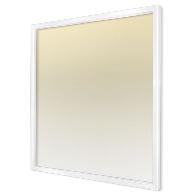 Tablica magnetyczna do salonu Wallfluent 50x50 Kremowy gradient w białej ramie 1szt