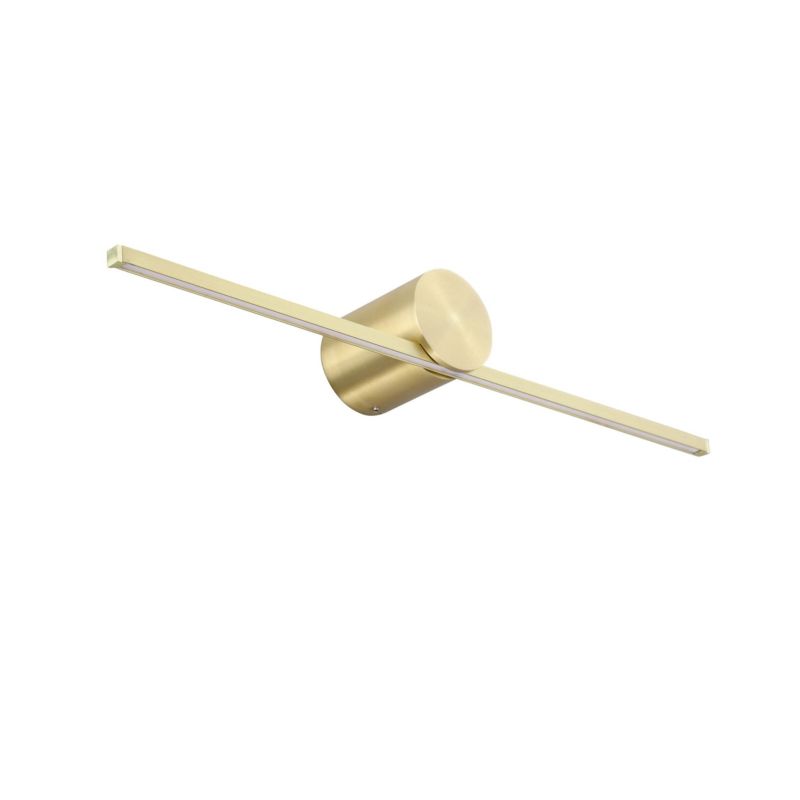 Kinkiet ścienny Light Prestige Modern złoty LED 6W 3000K 800lm IP44 wym: 5,5 x 40 x 7,2 cm - 1 szt.