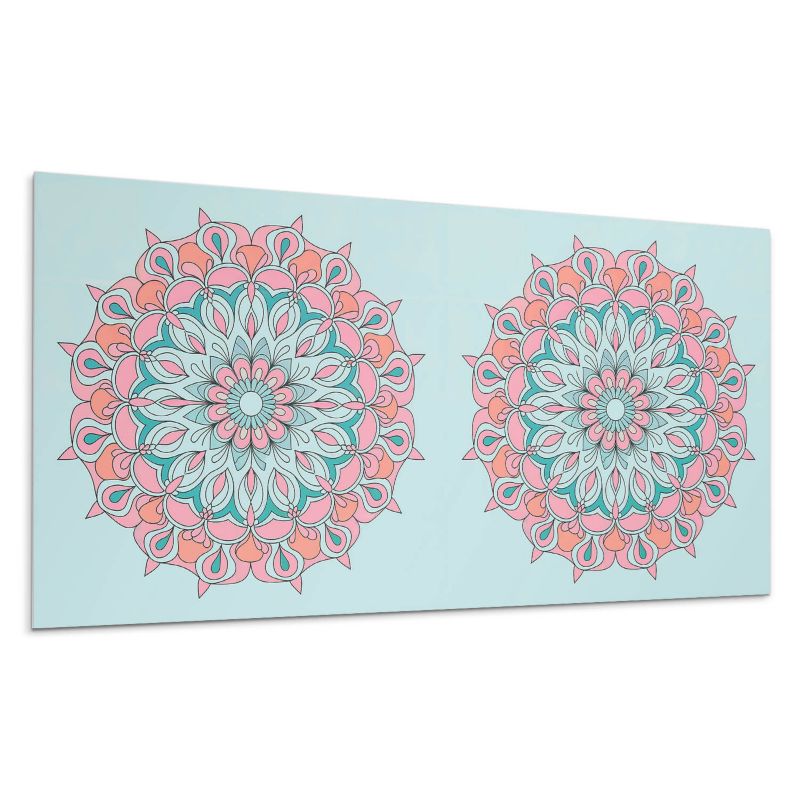 Panele samoprzylepne Wallfluent 60x30 cm Mandala ozdobiona liśćmi 6 szt.