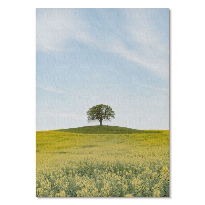 Nowoczesny Plakat na Płótnie Tulup 21x29,7 cm (A4) Samotne drzewo Do salonu, sypialni, biura 1 szt.