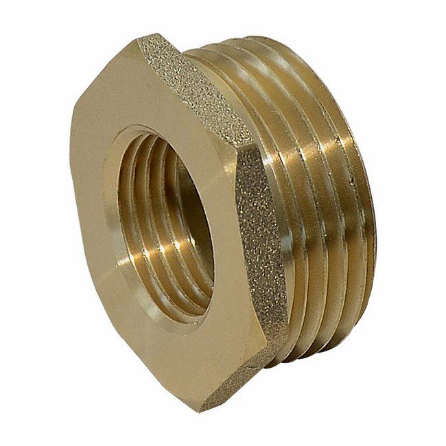 Redukcja 1/2" x 3/8" mosiężna