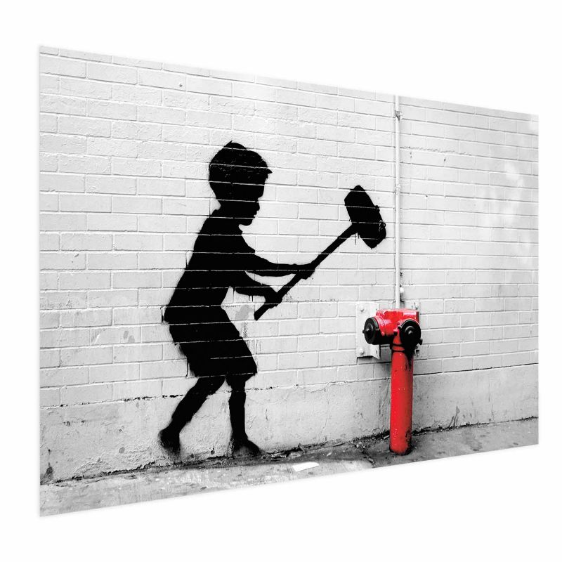 Plakat Artgeist Zniszczyć hydrant 90x60 cm bez ramy bez marginesu 1 szt