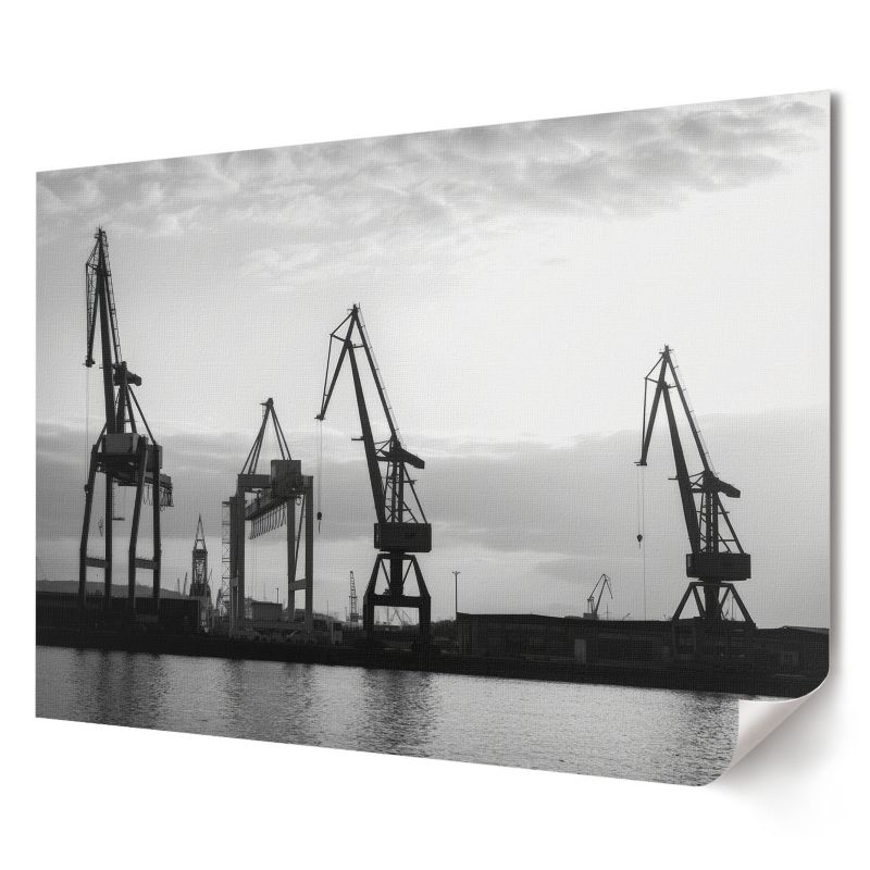Plakat Wallfluent Format A1 Portowe żurawie Artysta OvoArt 1 szt.