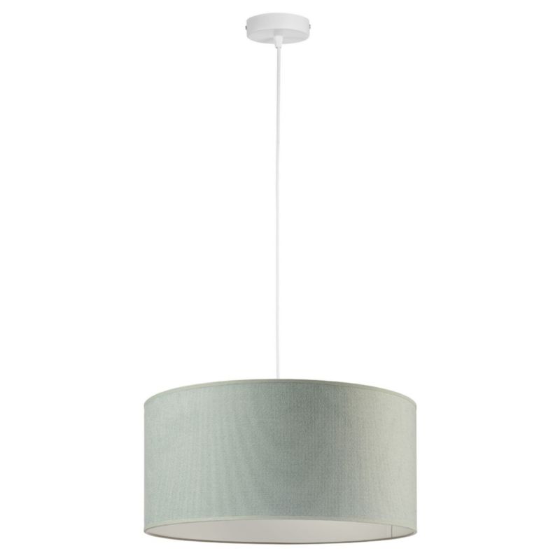 Lampa wisząca biała Tornado 40cmABAŻUR WELUR szałwia E27 1 szt.