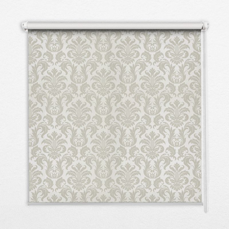 Roleta Dekoracyjna Tulup 120x140 cm Beżowy Wzór Montaż do ściany/sufitu 1 szt.