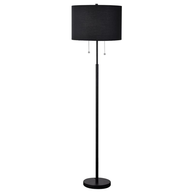 Lampa podłogowa klasyczna Light Prestige FOGO czarna 2xE27x15W IP20 wym:160x45x45cm - 1 szt.