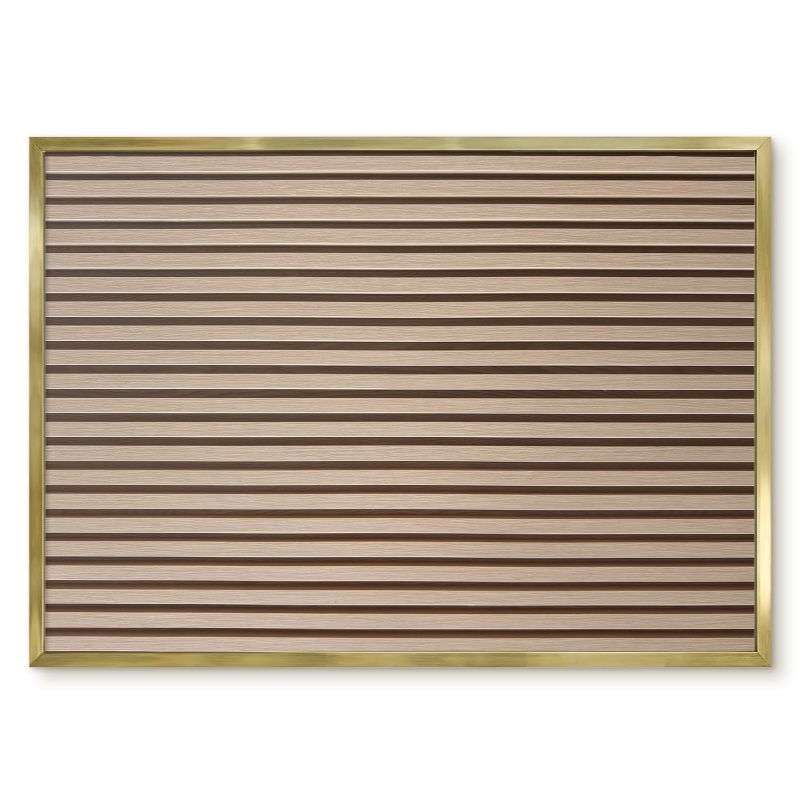 Tablica Na Magnesy Tulup 70x50 cm Spokojna struktura - Złota rama Do salonu, biura 1 szt.