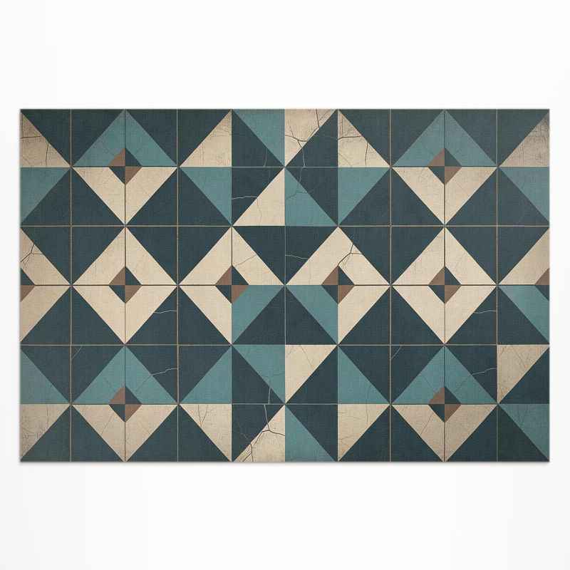 Balkonowy Dywan Winylowy UV Wallfluent 120x180 cm Art deco kafle z figur geometrycznych 1 szt.